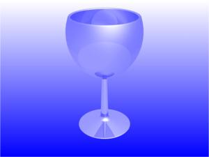 Detailed wine glass